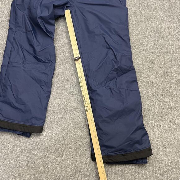 Columbia Omni-Tech Snow Pants Mens Medium Blue Waterproof Insulated Ski Outdoor - Picture 13 of 14